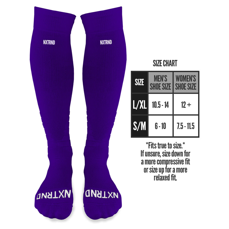 Load image into Gallery viewer, NXTRND OTC Padded Socks Purple
