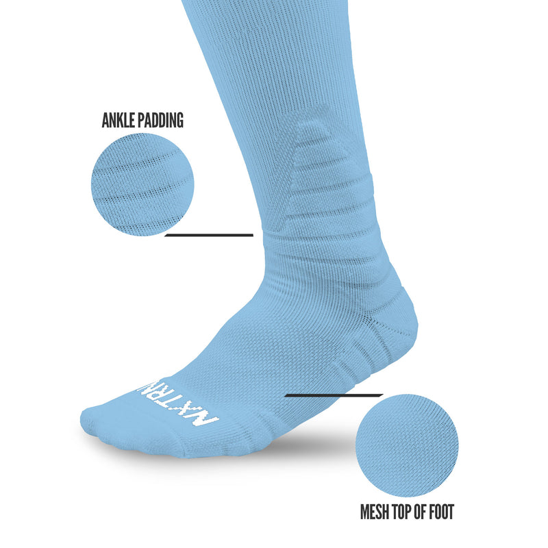 Load image into Gallery viewer, NXTRND OTC Padded Socks Columbia Blue
