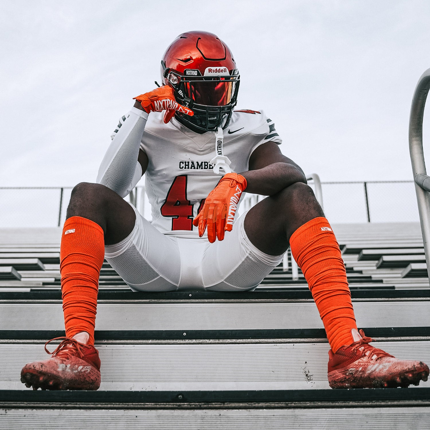 NXTRND XTD® Scrunch Football Socks Orange