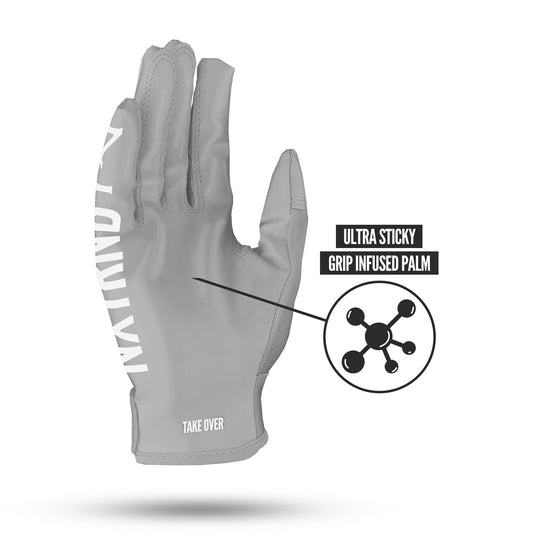 NXTRND G1™ Football Gloves Grey