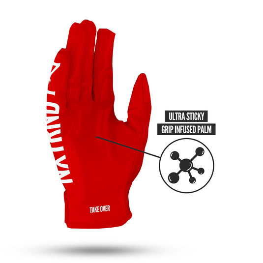 NXTRND G1® Football Gloves Red