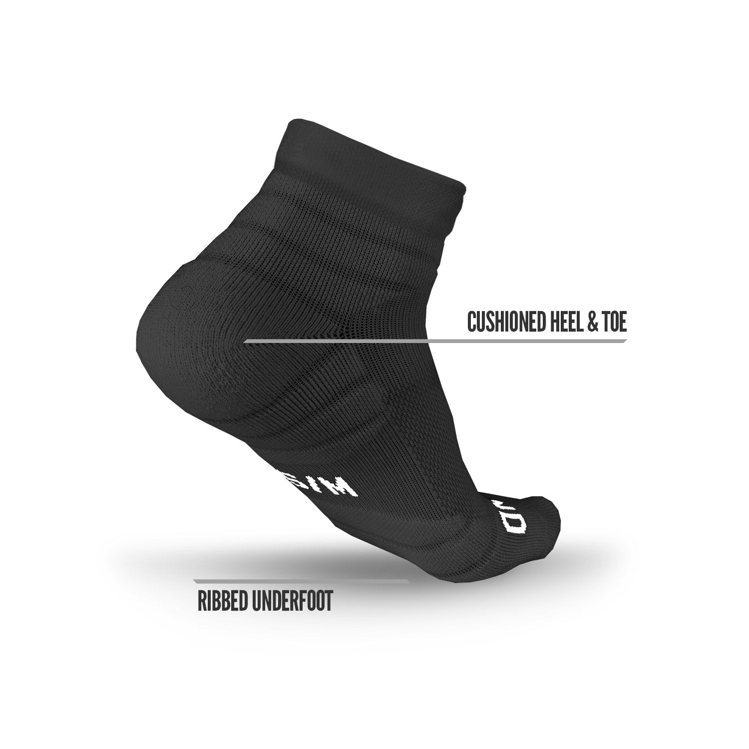 NXTRND Quarter Socks Black 3-Pairs