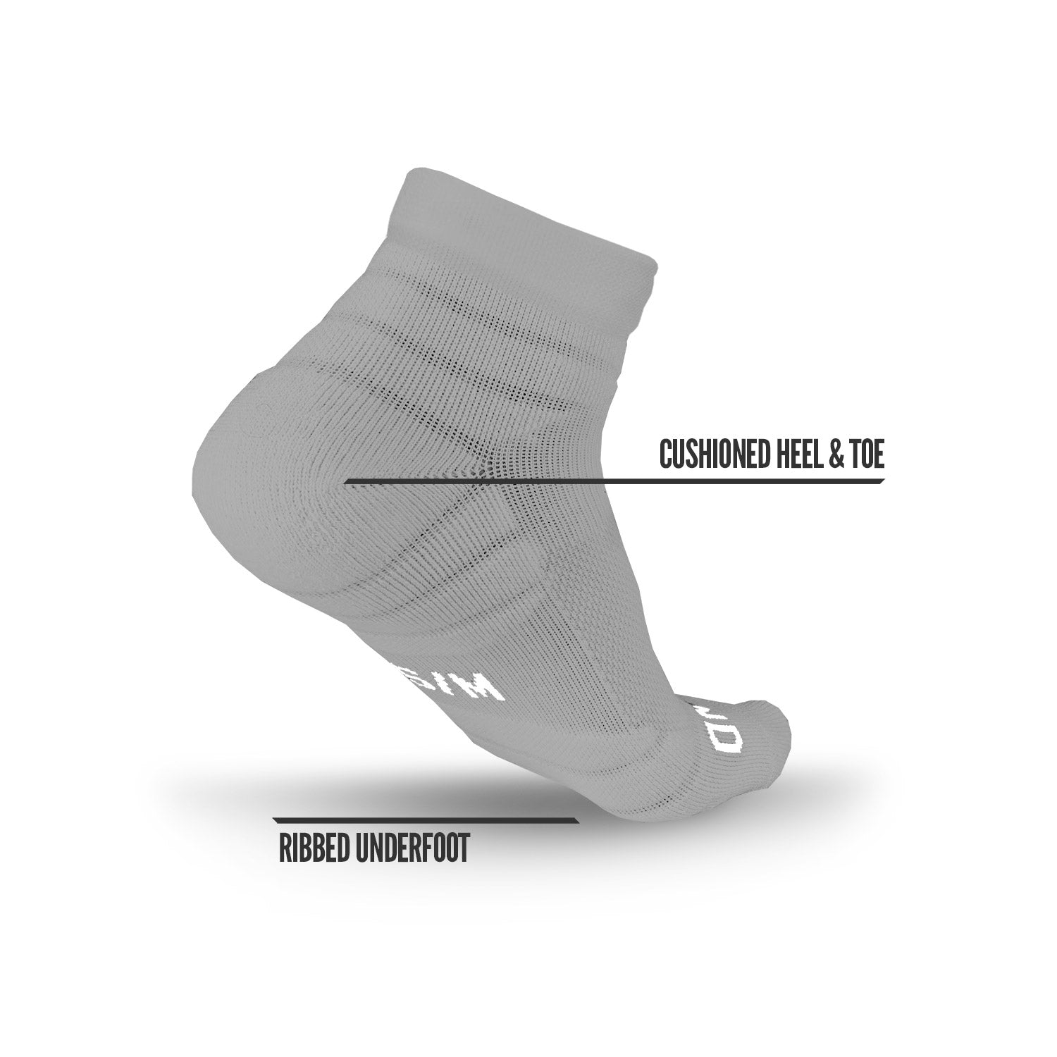 NXTRND Quarter Socks Grey 3-Pairs