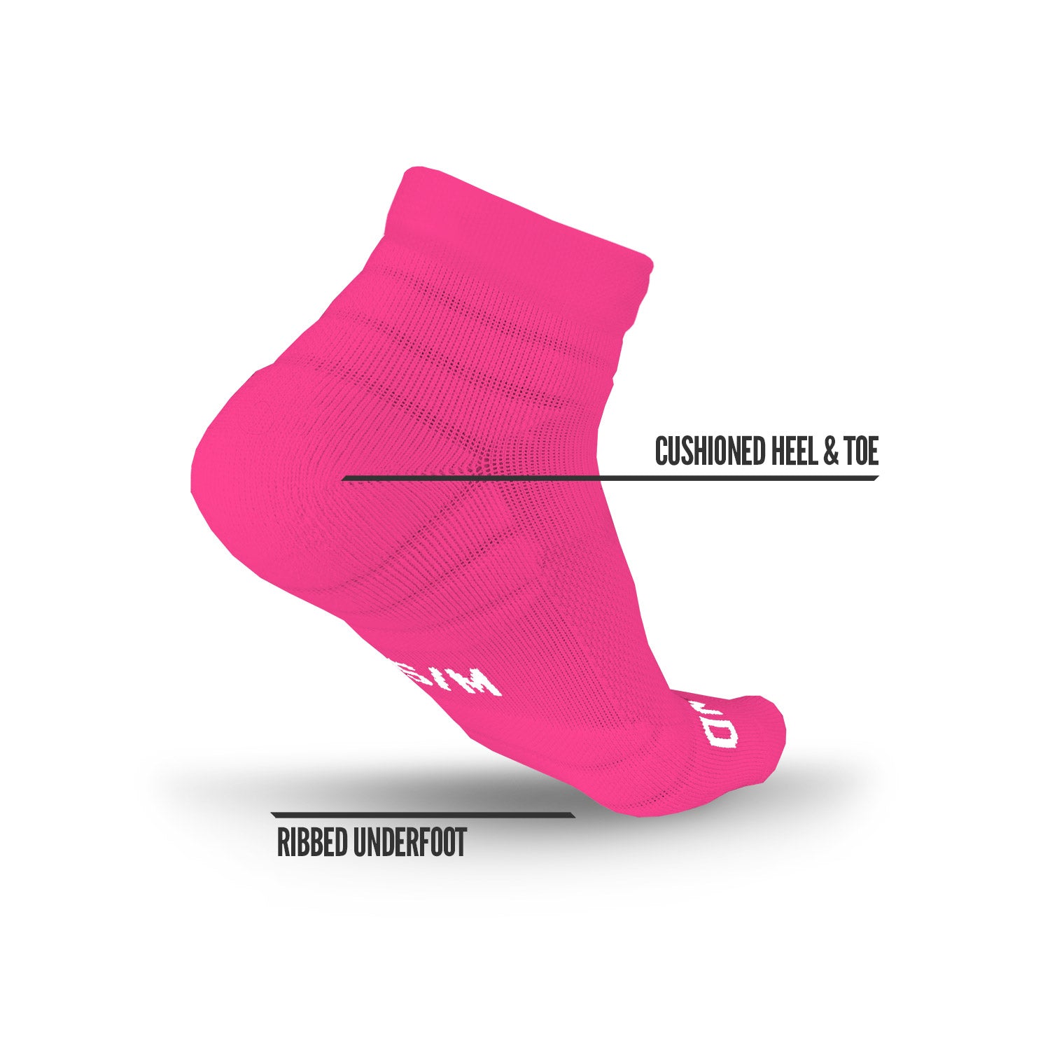 NXTRND Quarter Socks Pink 3-Pairs