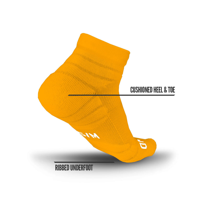 Load image into Gallery viewer, NXTRND Quarter Football Socks Yellow 3-Pairs
