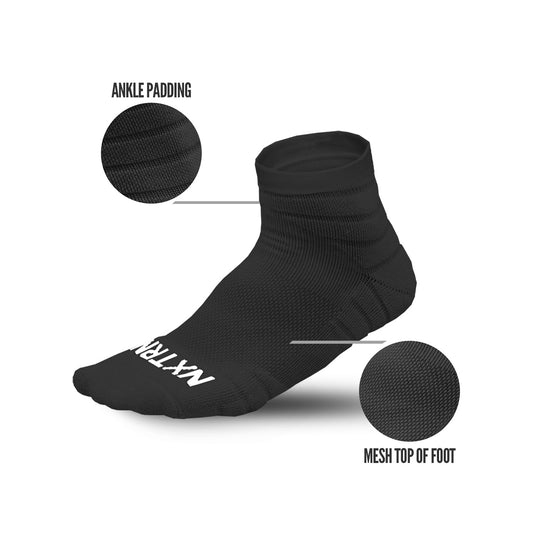 NXTRND Quarter Football Socks Black 3-Pairs