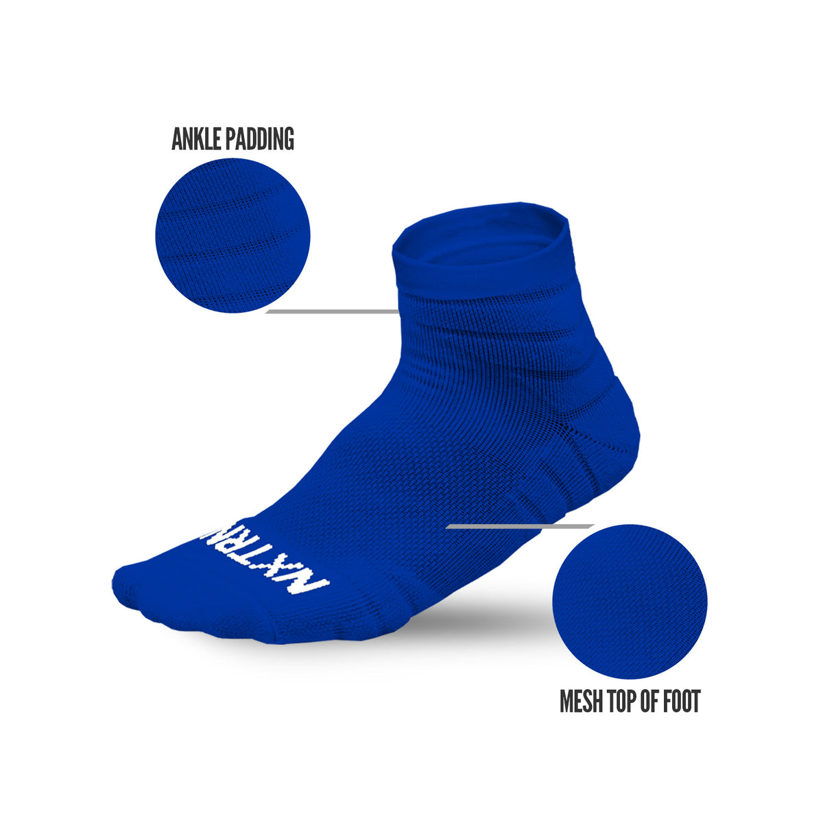 NXTRND Quarter Football Socks Blue