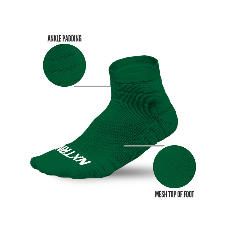 Load image into Gallery viewer, NXTRND Quarter Football Socks Green 3-Pairs
