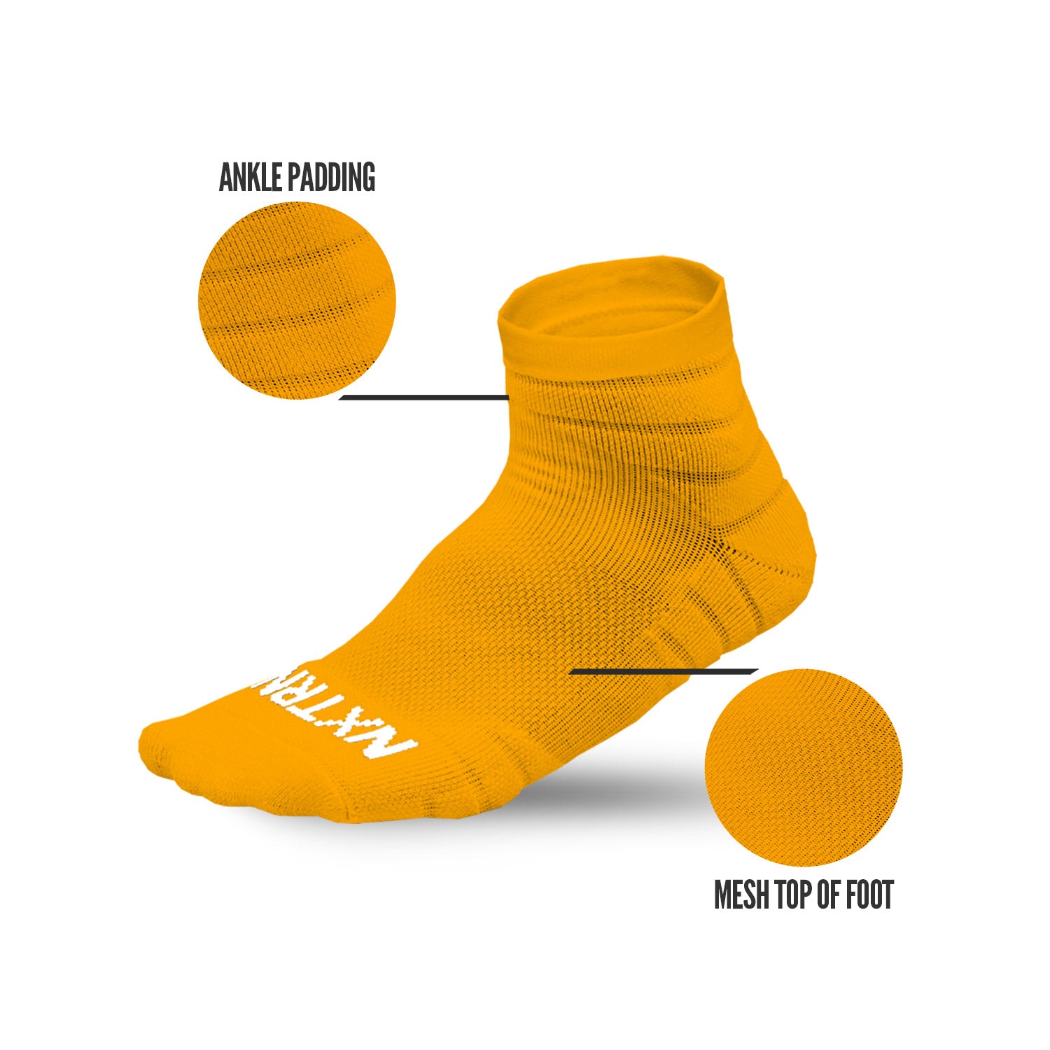 NXTRND Quarter Socks Yellow (3-Pairs)