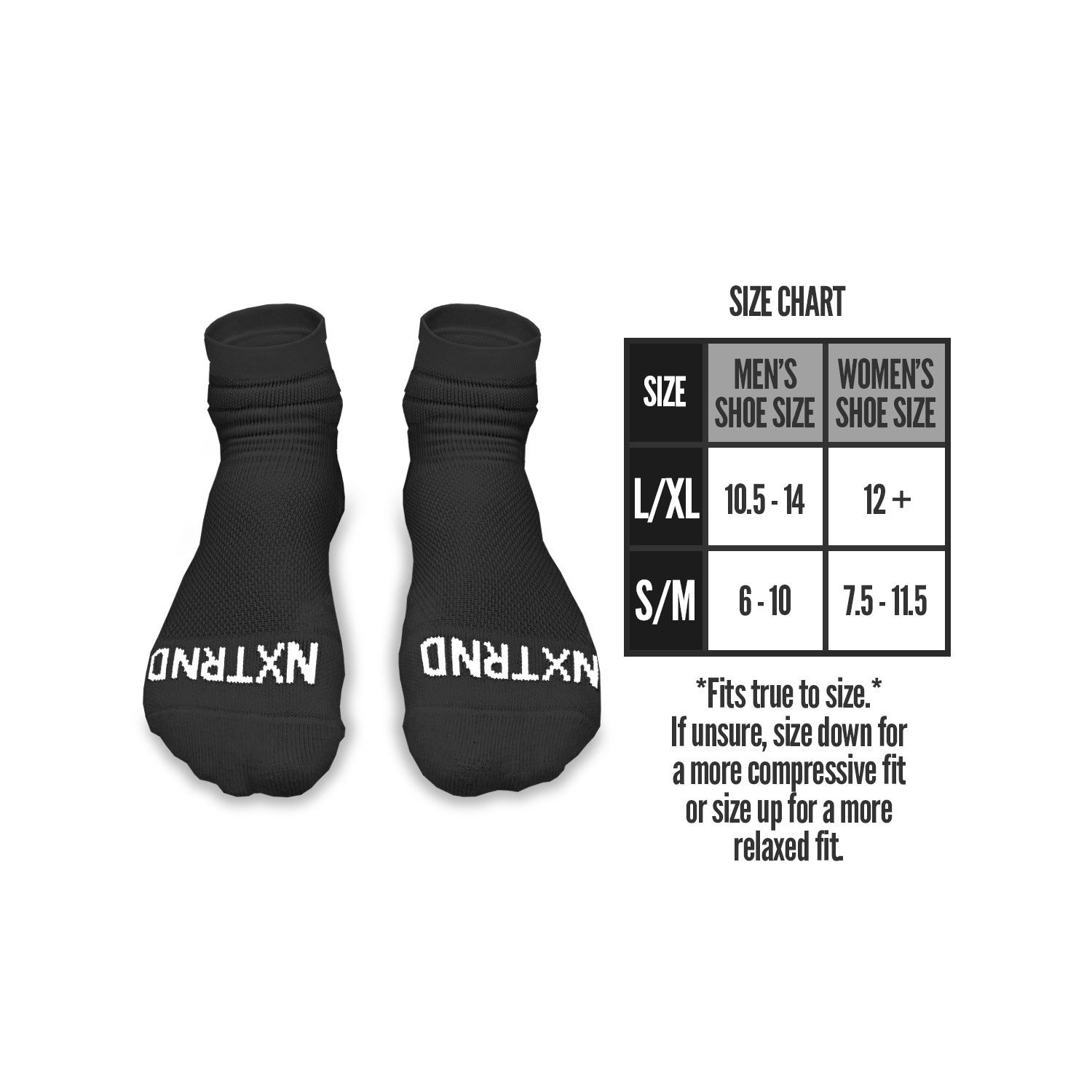 NXTRND Quarter Socks Black 3-Pairs