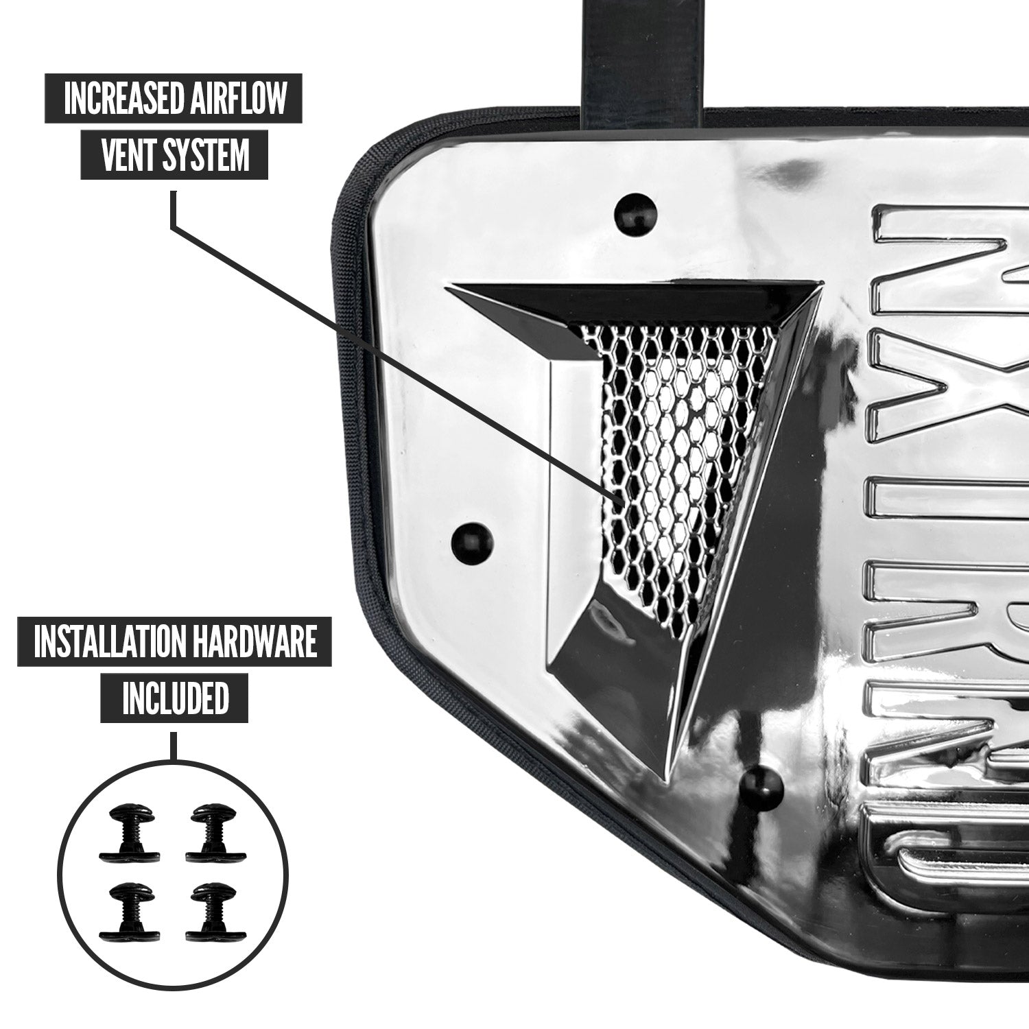 NXTRND B-PLATE® Football Back Plate Silver