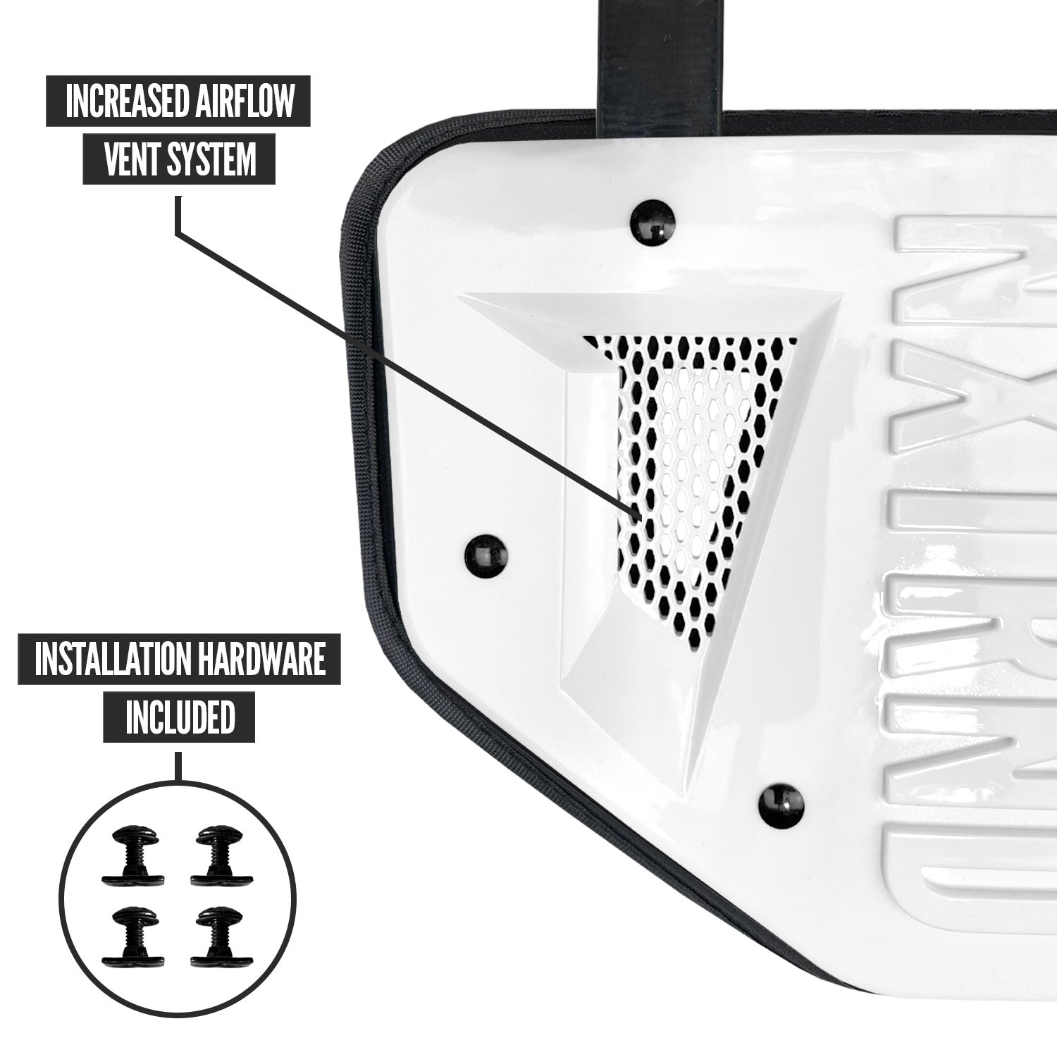 NXTRND B-PLATE® Football Back Plate White