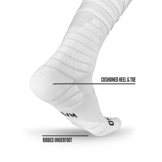 NXTRND XTD Padded Scrunch Football Socks White